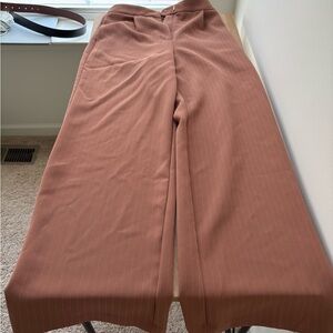 Wide Leg Trousers with Pinstripe